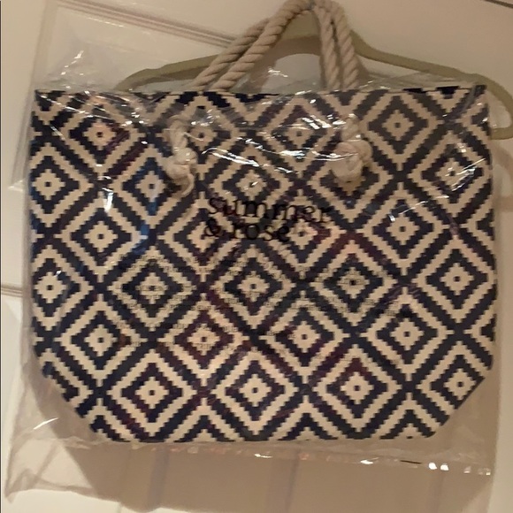 NWOT - Summer & Rose Navy Diamond Tote - Picture 7 of 7
